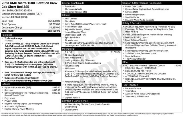 2023 GMC Sierra 4WD Crew Cab Short Box Elevation's photo