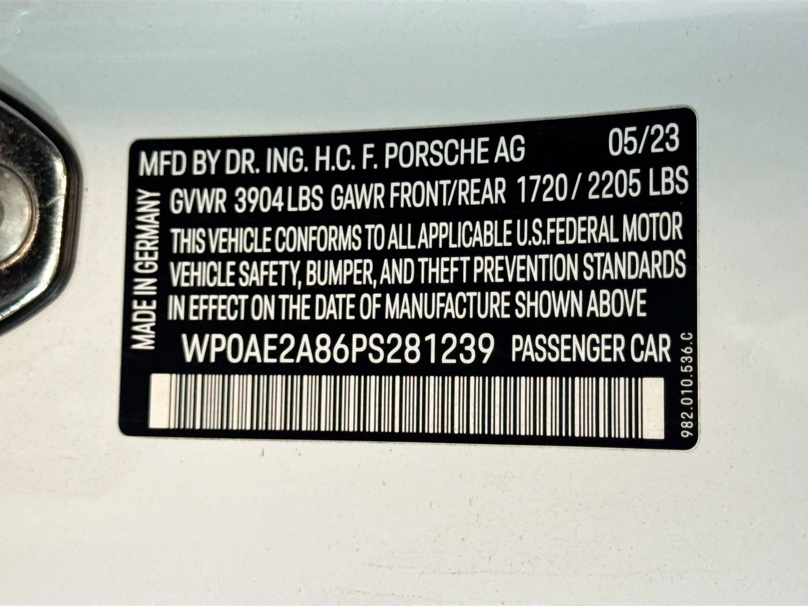 Certified Used 2023 White Porsche GT4 RS image 25