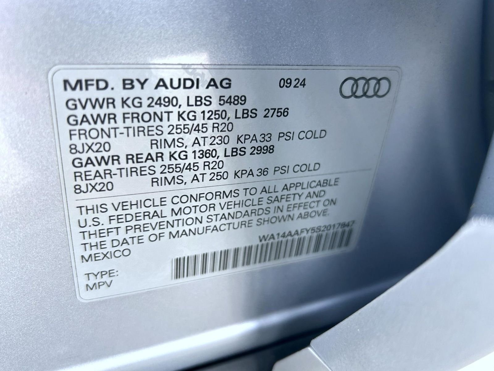 Used 2025 Gray Audi 45 S line Premium image 25