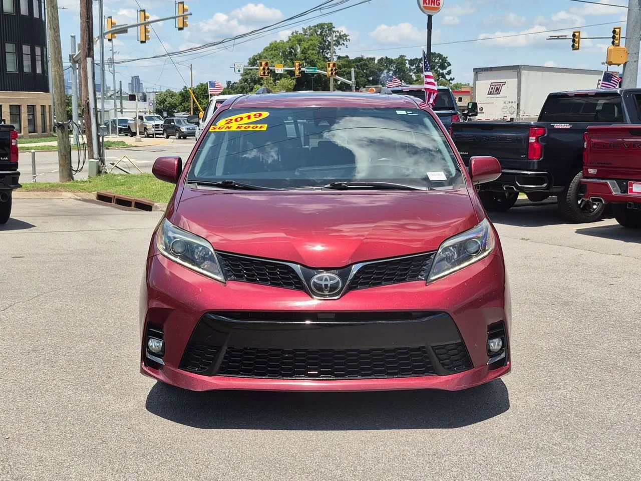 Used 2019 Red Toyota SE image 3