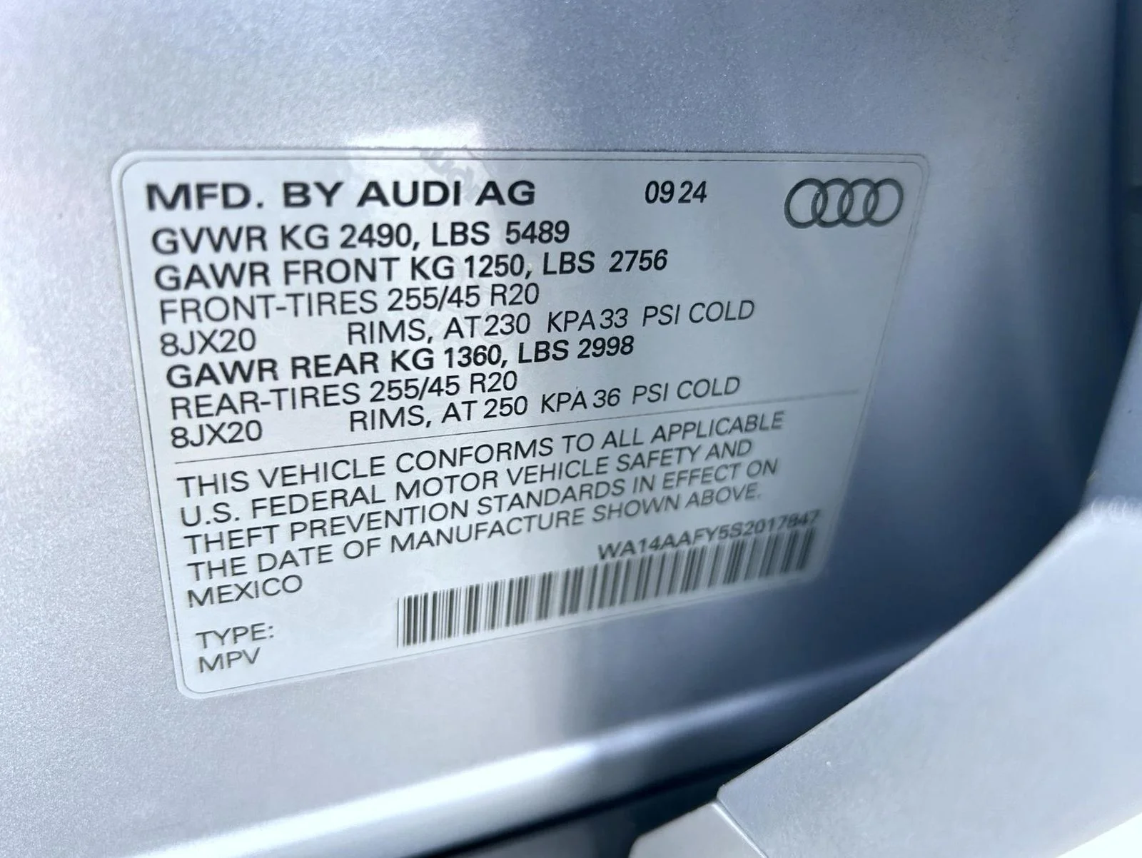 Used 2025 Gray Audi 45 S line Premium image 25
