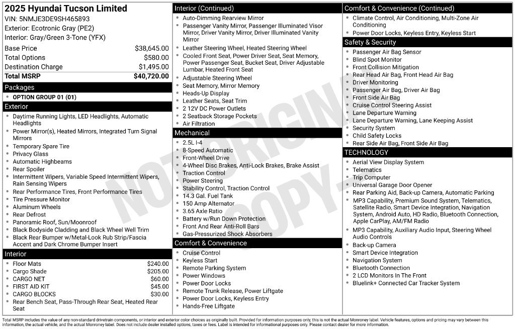 Used 2025 Gray Hyundai Limited image 2