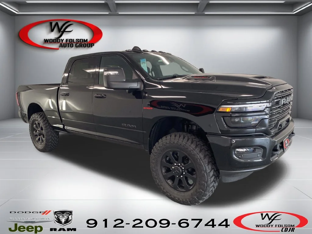 New 2026 Diamond Black Crystal Pearl-Coat Exterior Paint RAM Laramie image 1