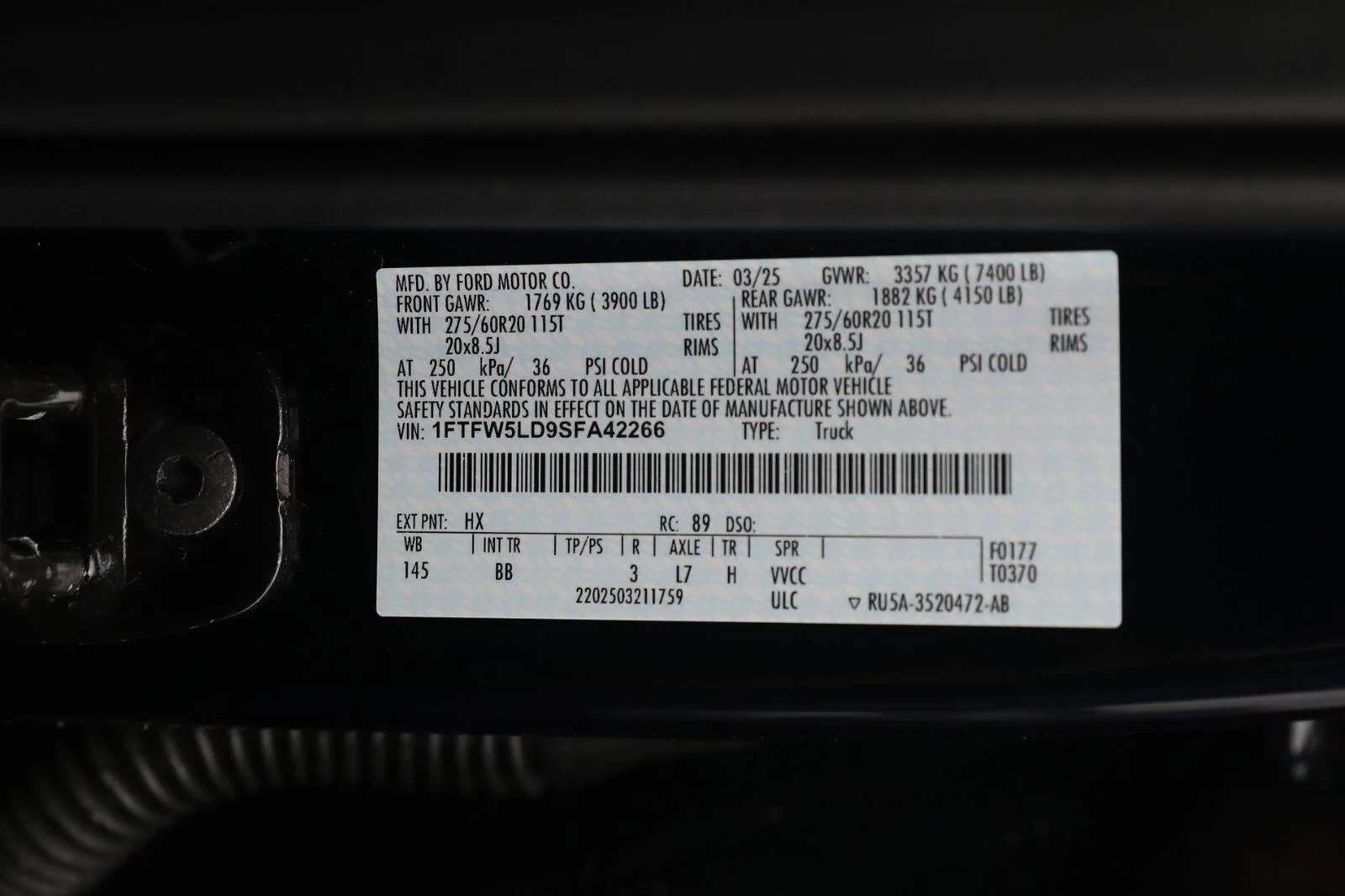 Certified Used 2025 Antimatter Blue Ford LARIAT image 59