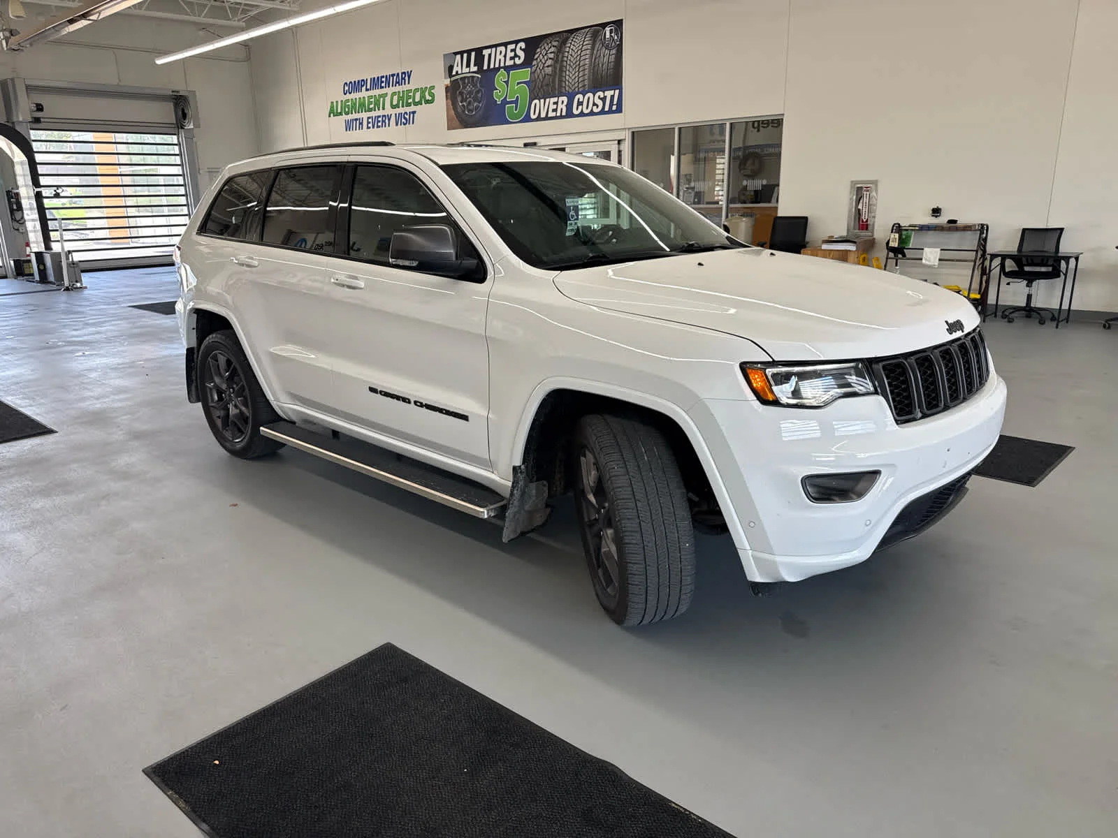 Used 2021 Bright White Clearcoat Jeep 80th Anniversary image 3