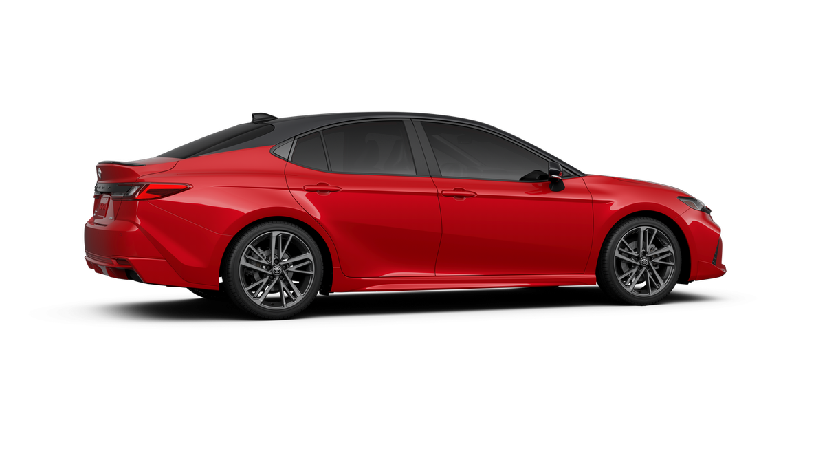 New 2026 Supersonic Red with Midnight Black Metallic roof Toyota XSE image 11
