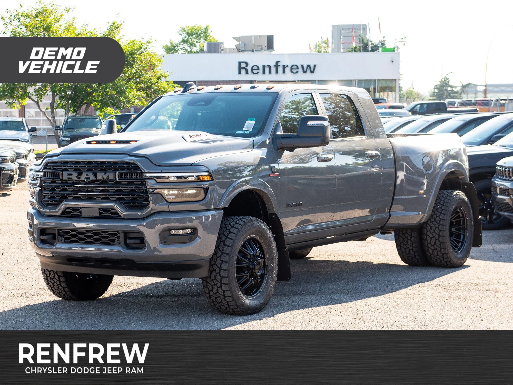 Used 2026 Grey RAM Limited* Mega Cab, 2 Inch Lift, 35 Inch Toyos, Trigger Industries Mudflaps image 1
