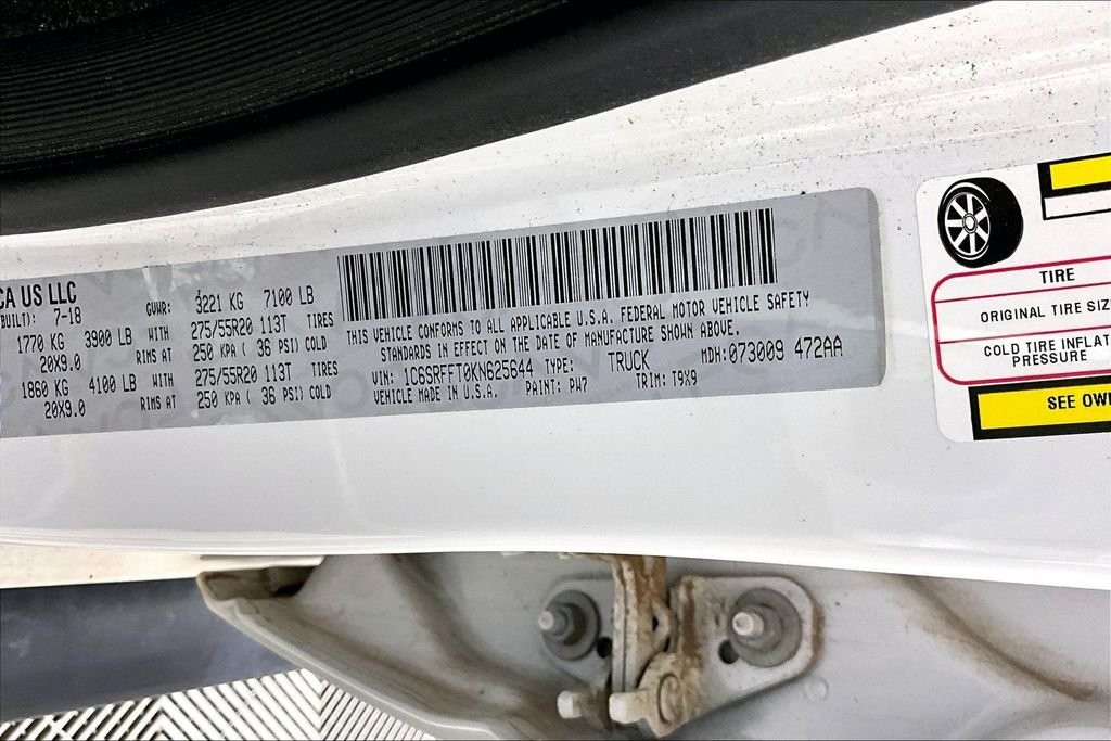 Certified Used 2019 White Ram Big Horn/Lone Star image 3