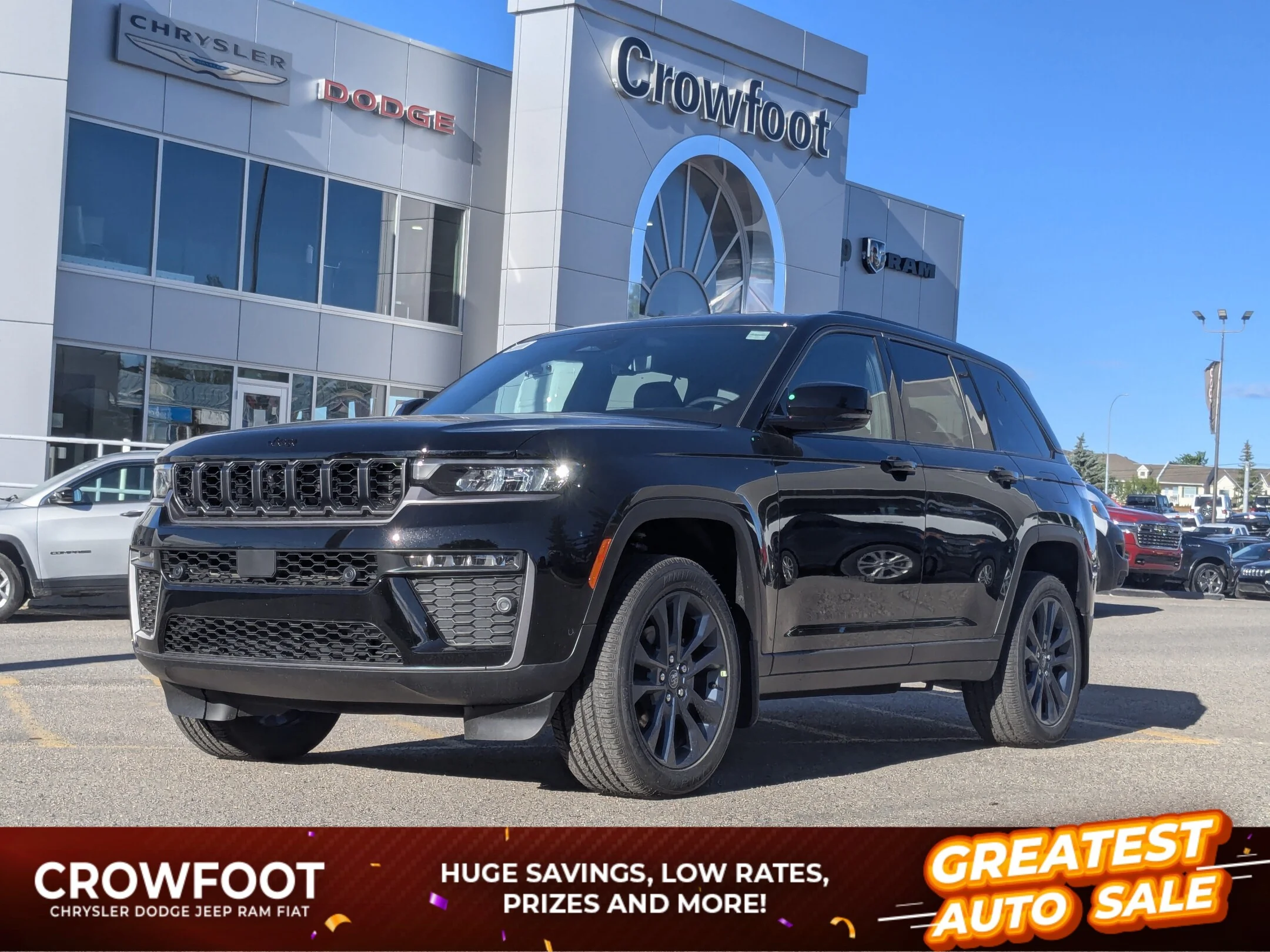 New 2026 Black Jeep 85th Anniversary - - Pkg 2C7 - CommandView Pano Sunroof - Adaptive Cruise - Heated 2nd Row & More! image 1