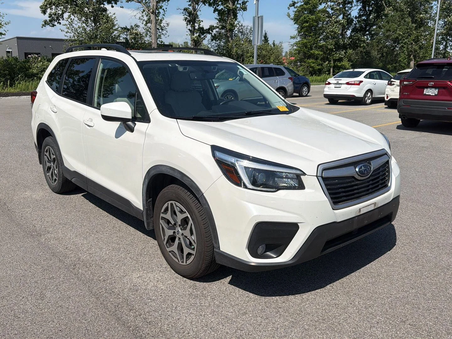 Used 2021 Crystal White Pearl Subaru Premium image 2