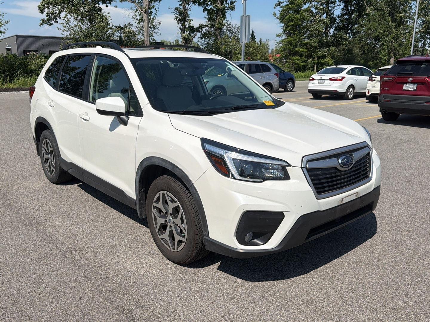Used 2021 Crystal White Pearl Subaru Premium image 2