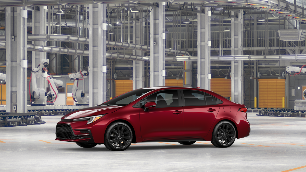 New 2026 Red Toyota SE image 3