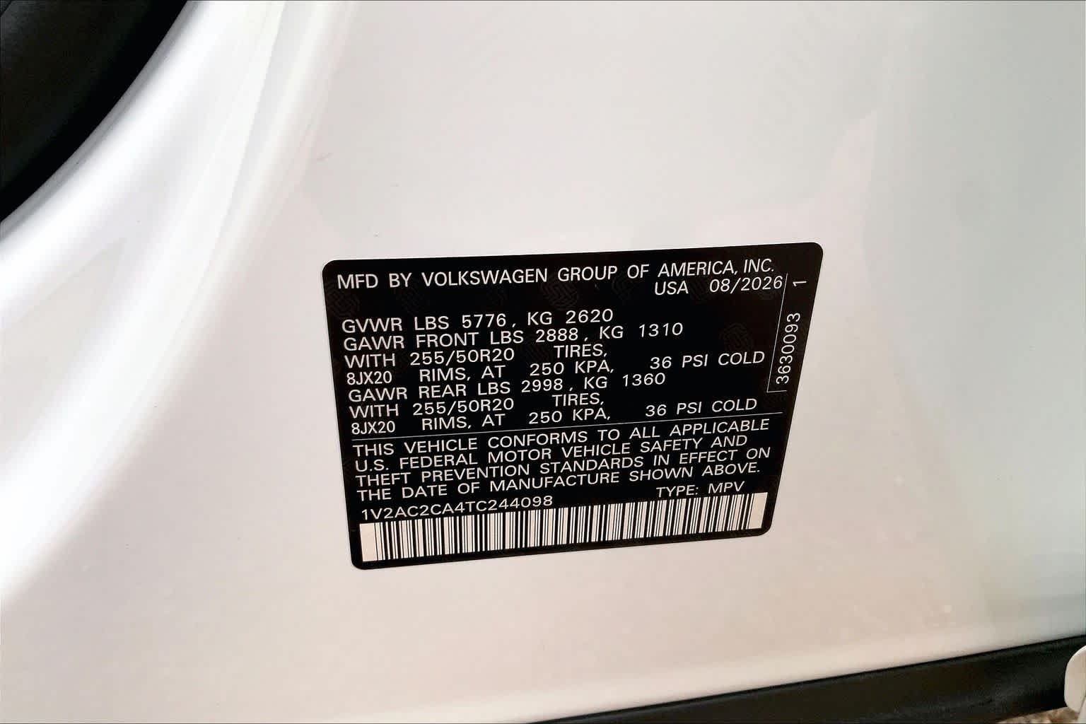 New 2026 Opal White Pear Volkswagen 2.0T SEL R-Line Black image 21