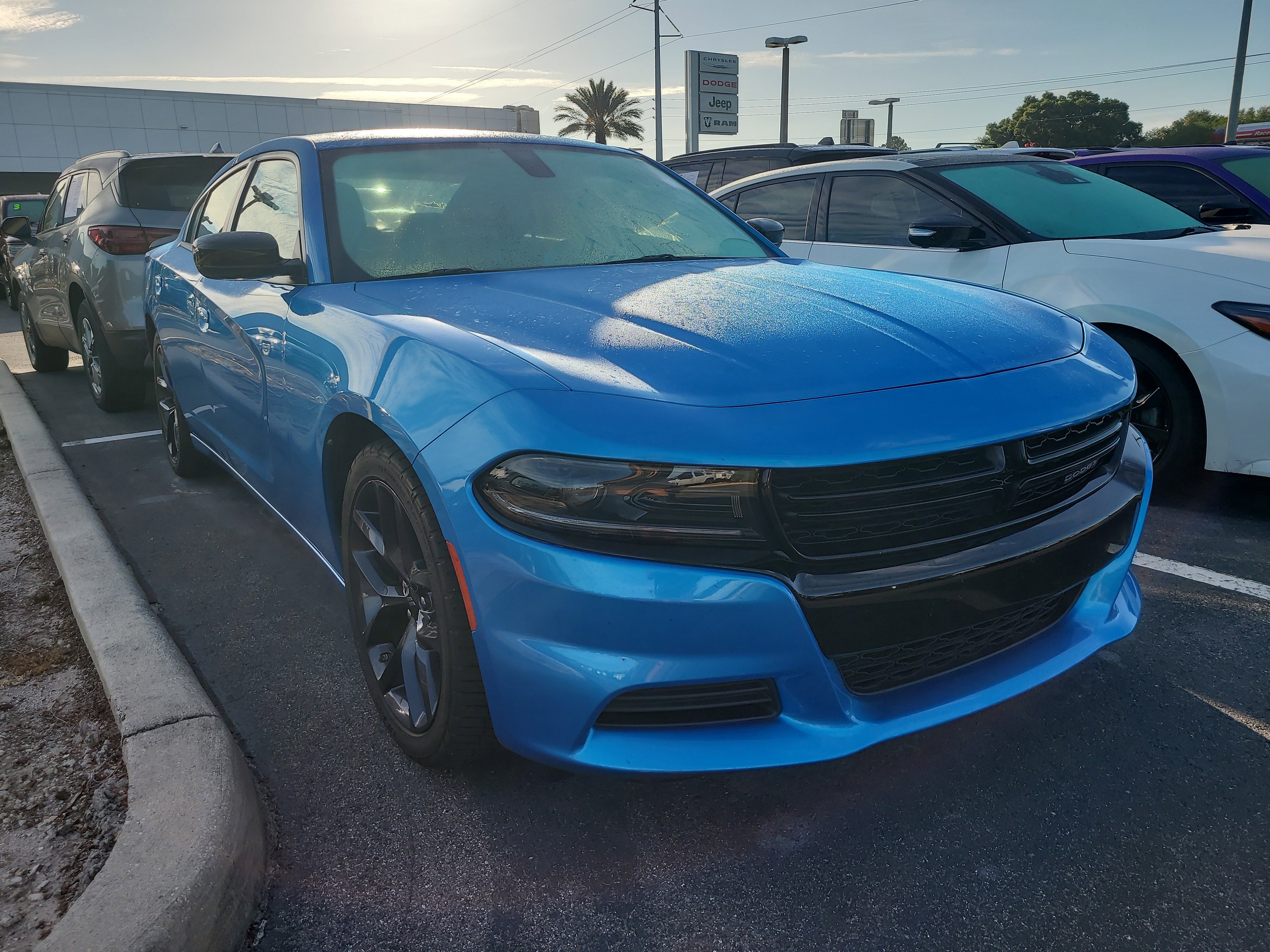 Used 2023 B5 Blue Pearlcoat Dodge SXT image 1