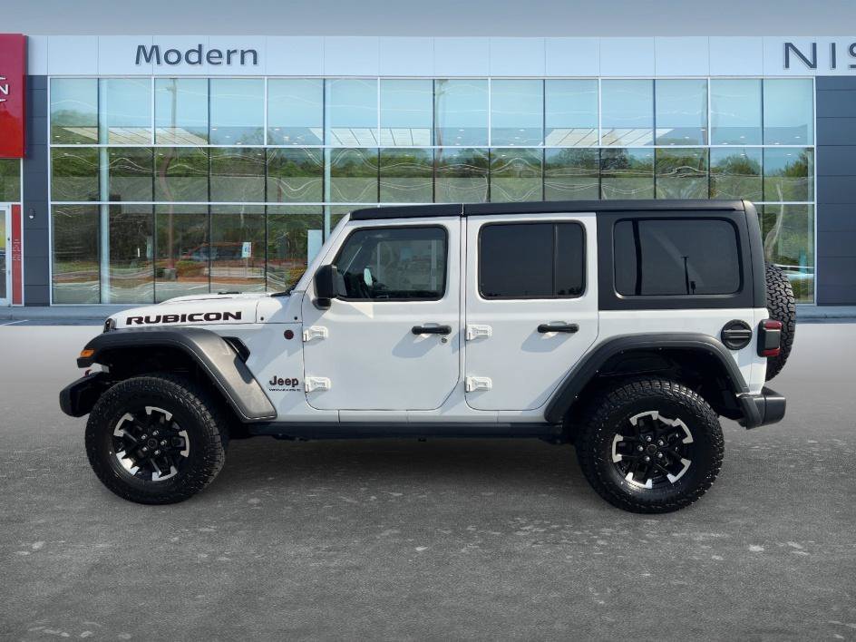 Used 2025 Bright White Clearcoat Jeep Rubicon image 8