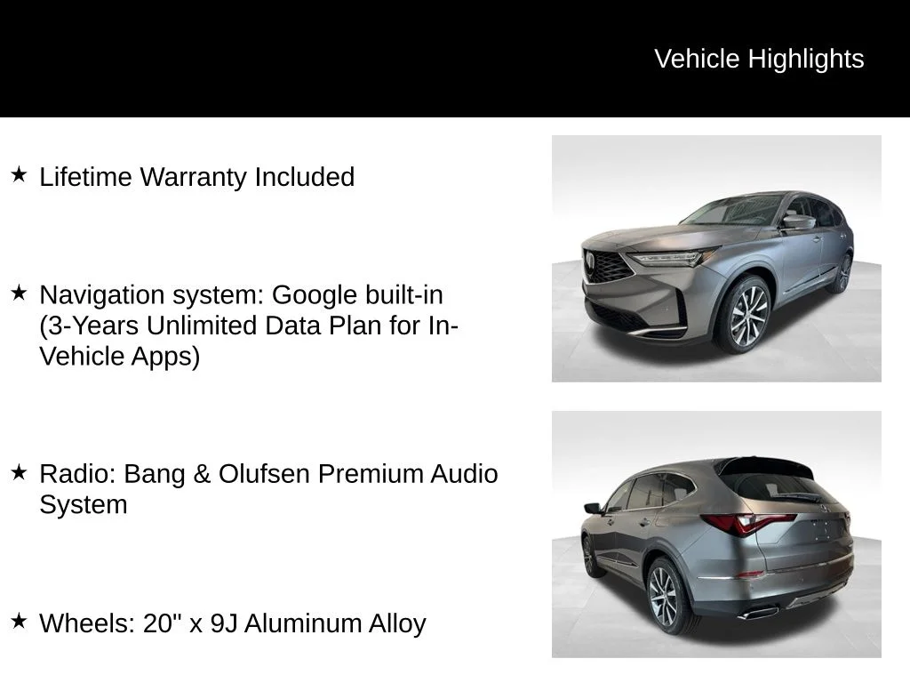 New 2026 Liquid Carbon Metallic Acura Technology Package image 5