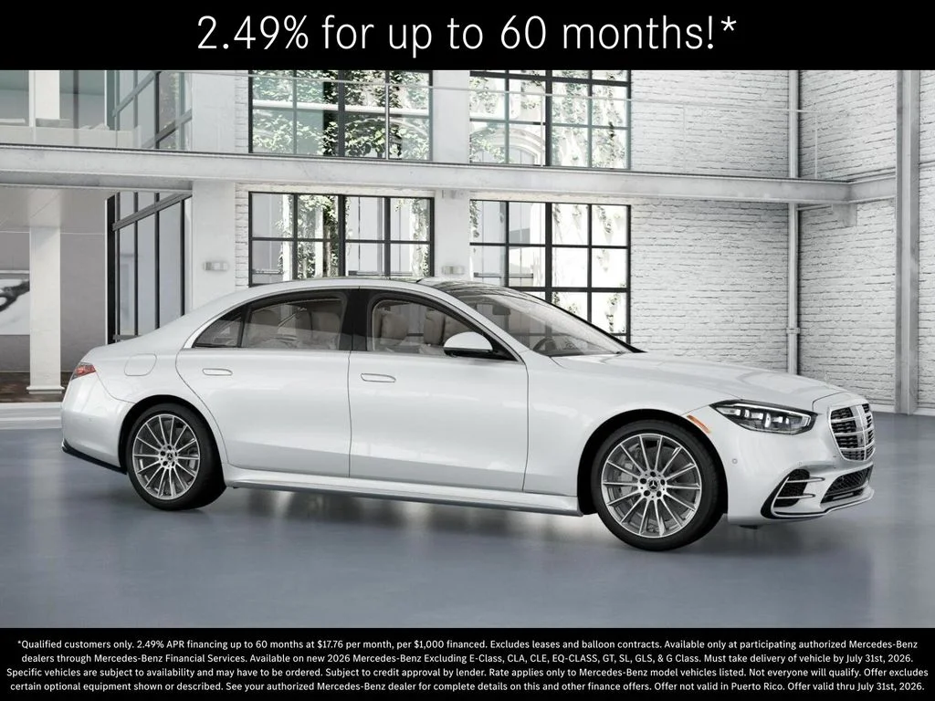 New 2026 MANUFAKTUR Moonlight White Metallic Mercedes-Benz S 500 image 13