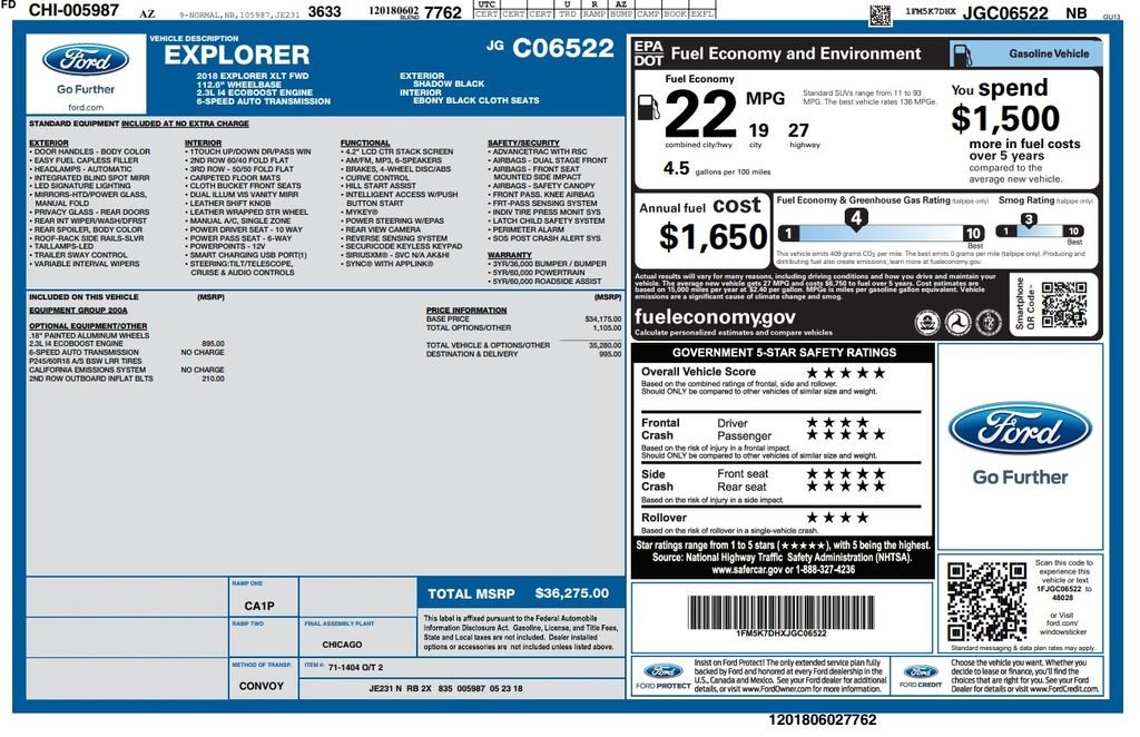 Used 2018 Black Ford XLT image 4