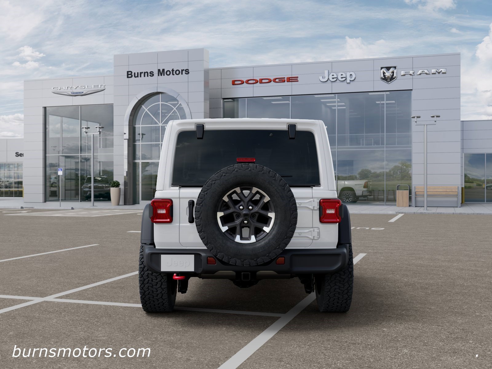 New 2026 Bright White Clear-Coat Exterior Paint Jeep Rubicon 4-Door image 7