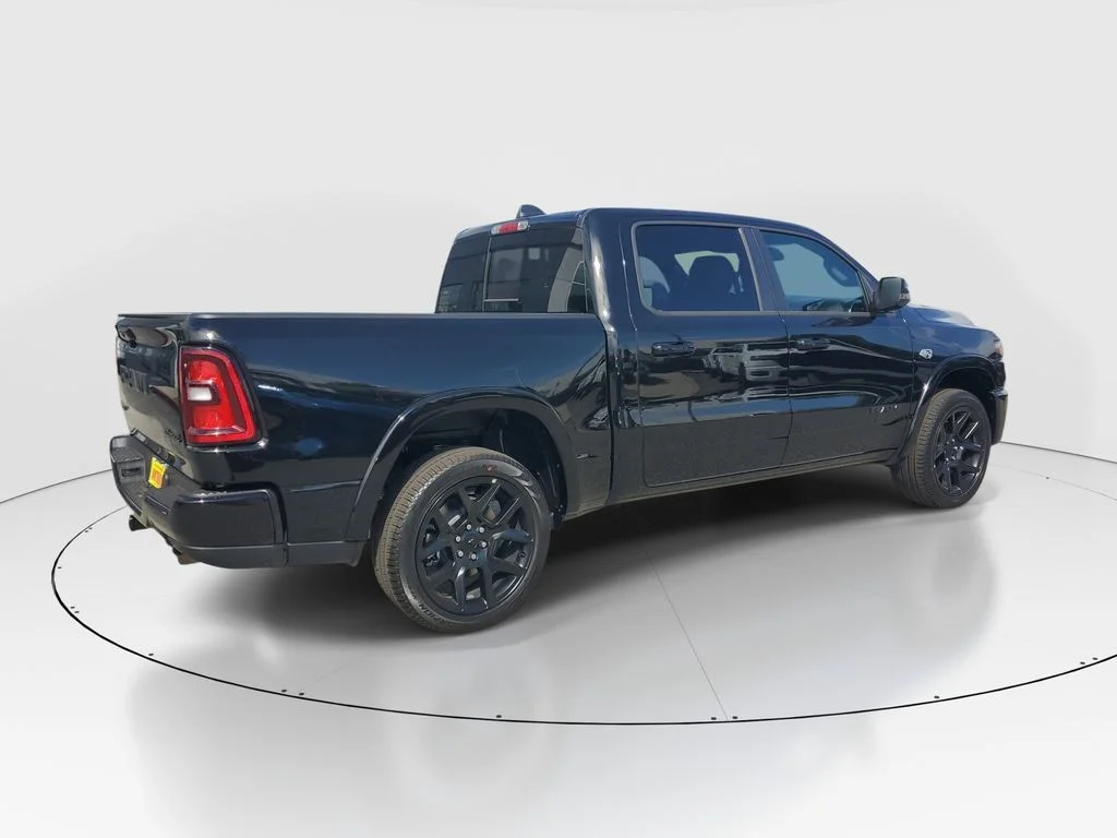 New 2026 Diamond Black Crystal Pearl-Coat Exterior Paint RAM Laramie image 3