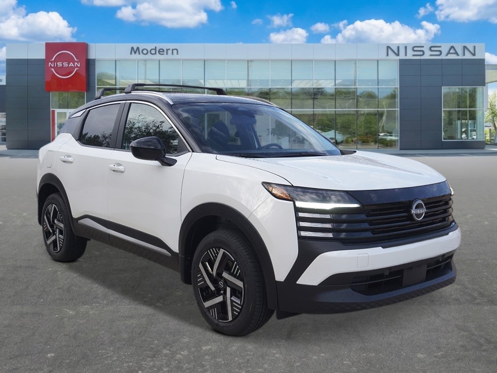 New 2026 Aspen White TriCoat / Super Black Two-tone Nissan SV image 7