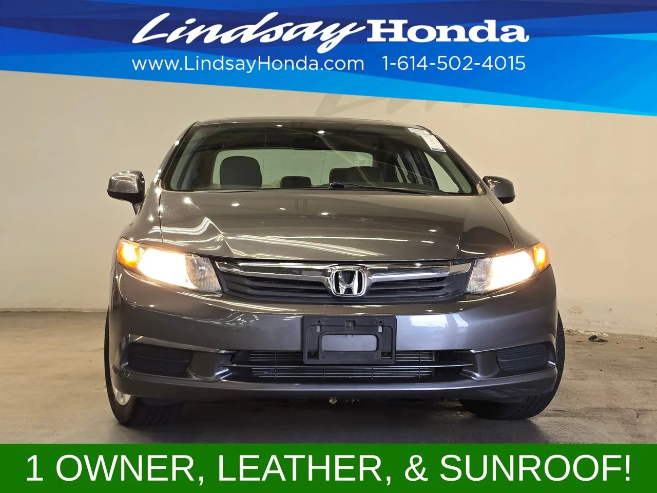 Used 2012 Polished Metal Metallic Honda EX-L image 2