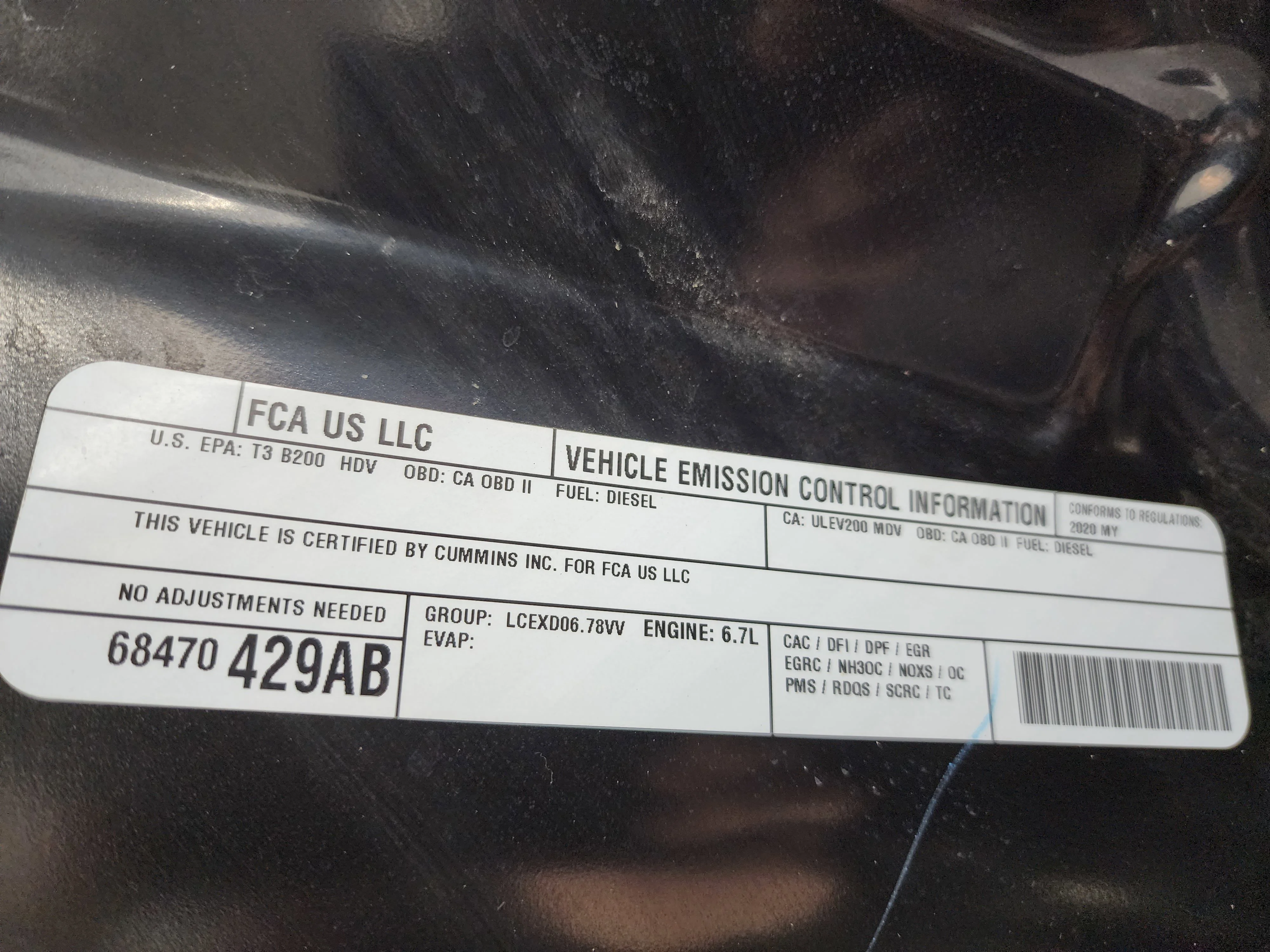 Used 2020 Diamond Black Crystal Pearlcoat Ram Tradesman image 20