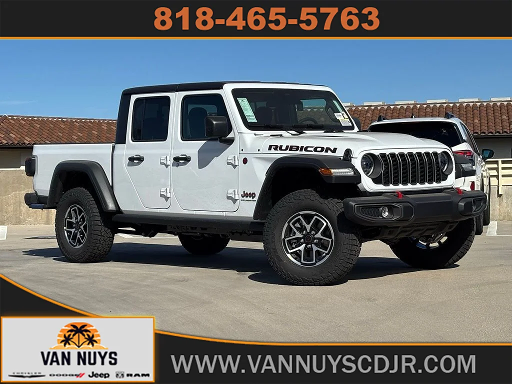 New 2026 Bright White Clear Coat Jeep Rubicon 4x4 image 1