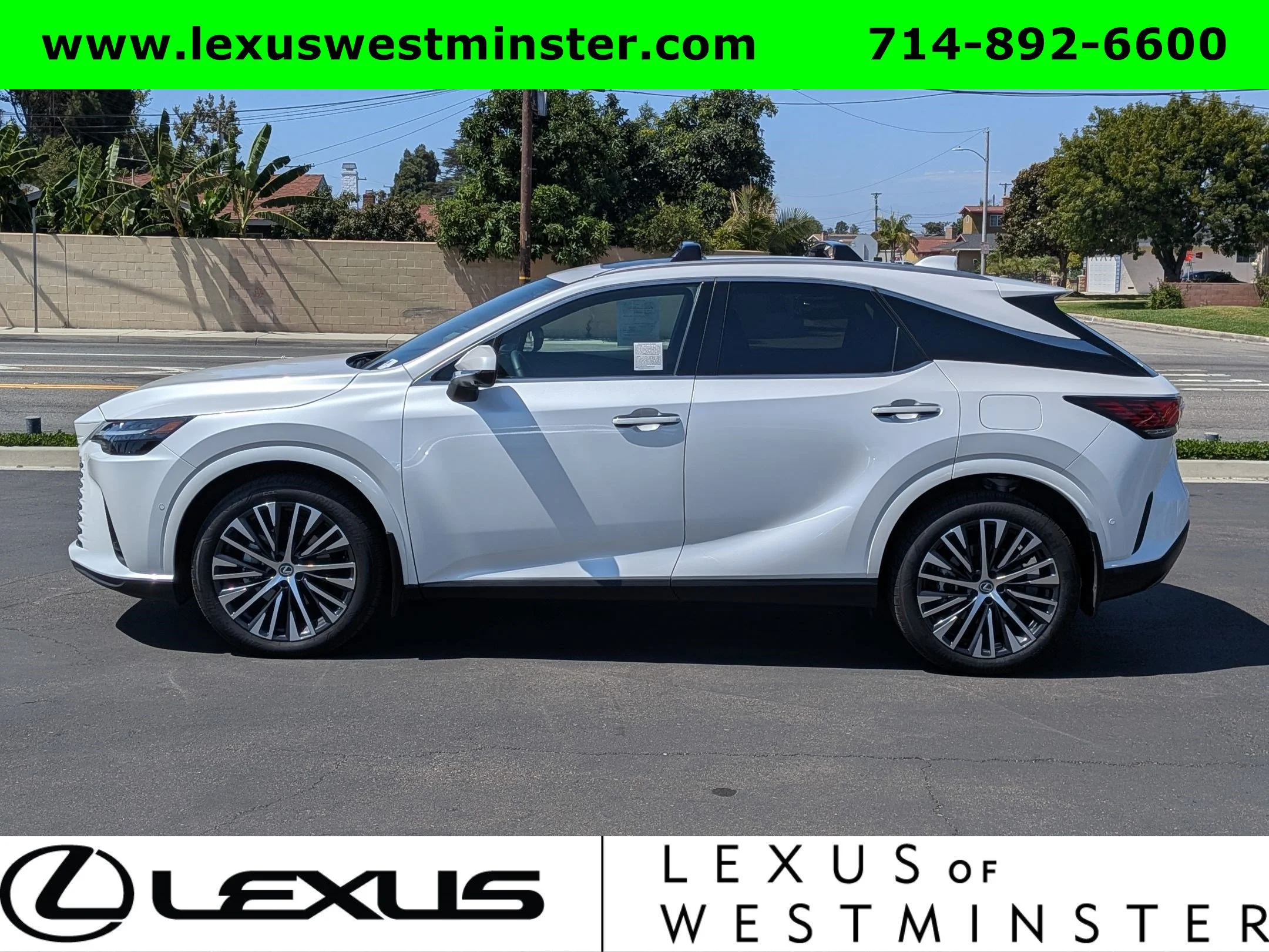 Certified Used 2025 White Lexus RX 350h Premium Plus image 12