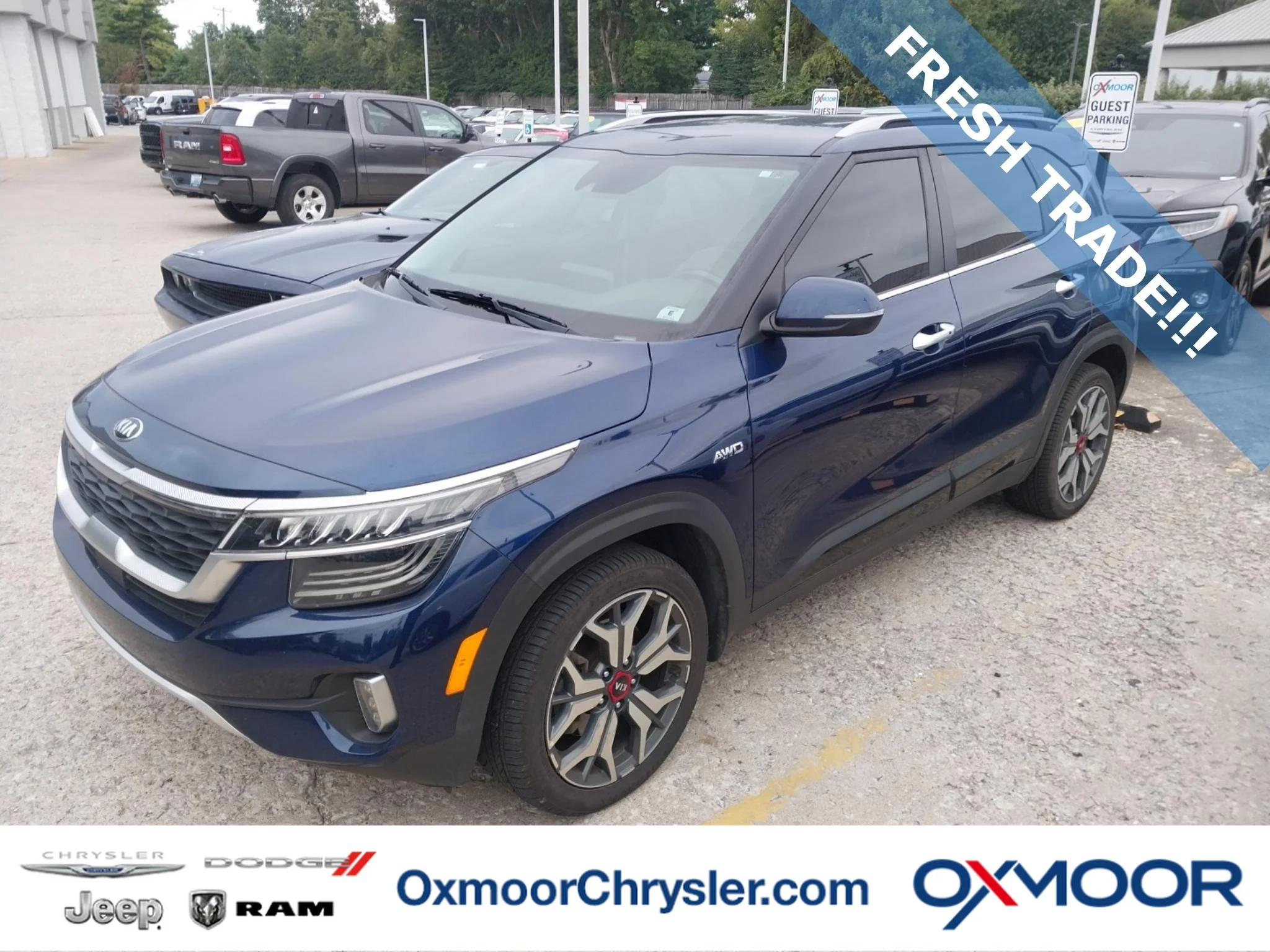 Used 2021 Dark Ocean Blue Kia SX image 1
