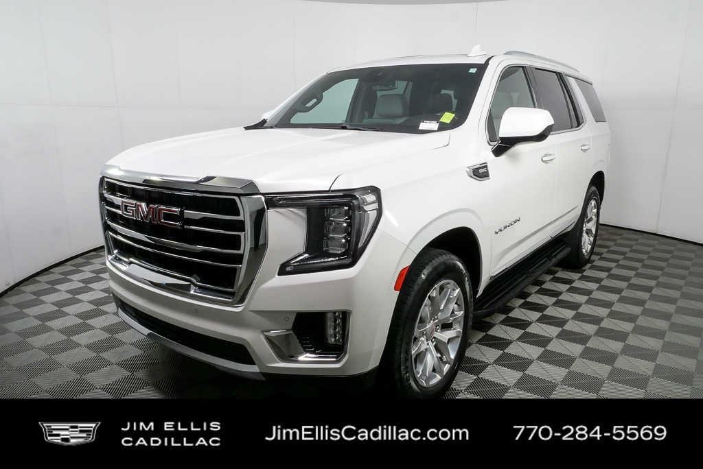 Used 2023 White Frost Tricoat GMC SLT image 26