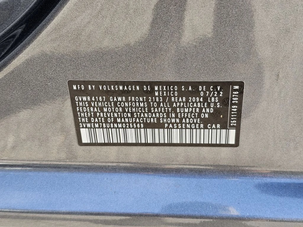 Used 2022 Gray Volkswagen 1.5T SE image 30