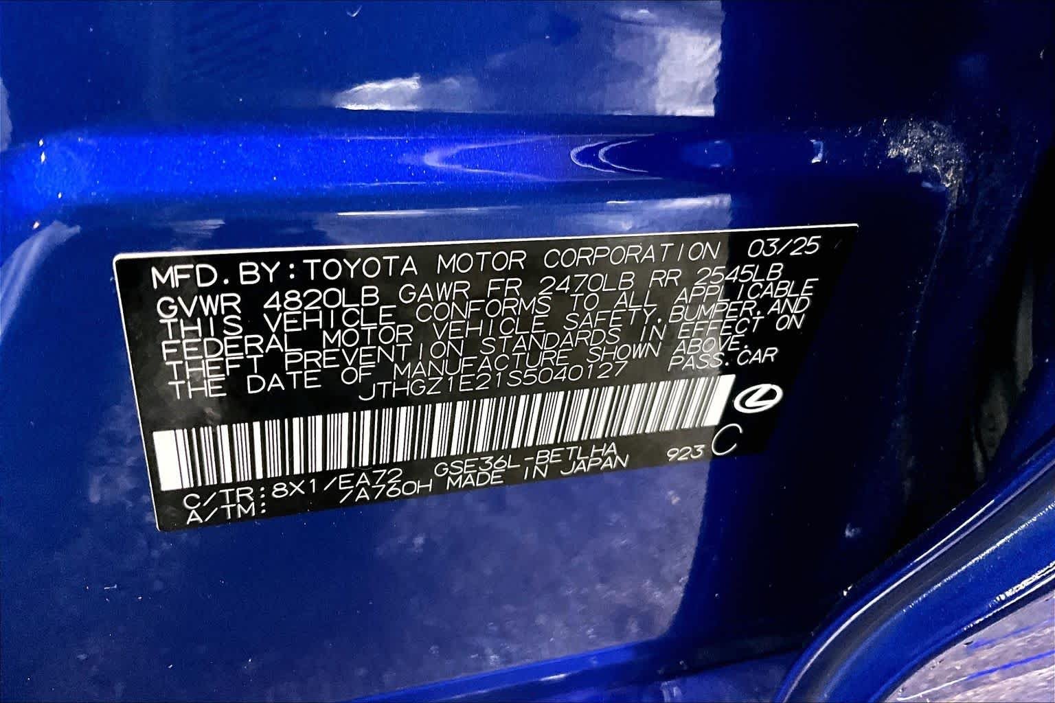 Used 2025 Ultrasonic Blue 2.0 Lexus F SPORT image 34