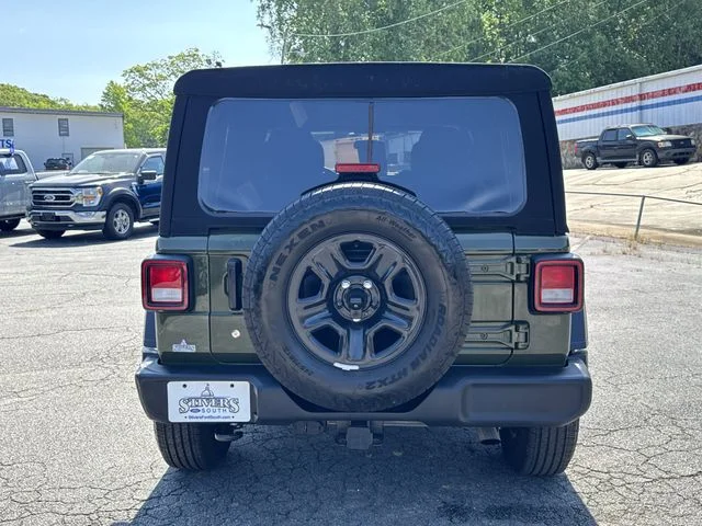 Certified Used 2024 Sarge Green Clearcoat Jeep Sport image 5