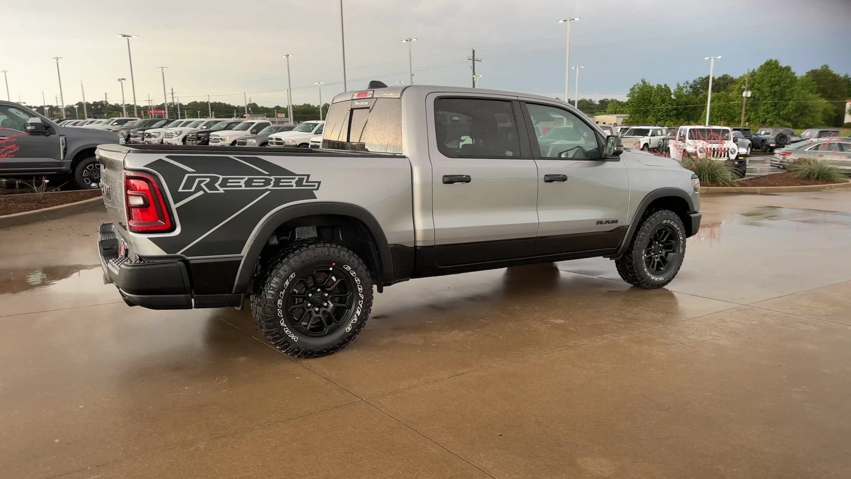 Used 2025 Billet Silver Metallic Clearcoat Ram Rebel image 8