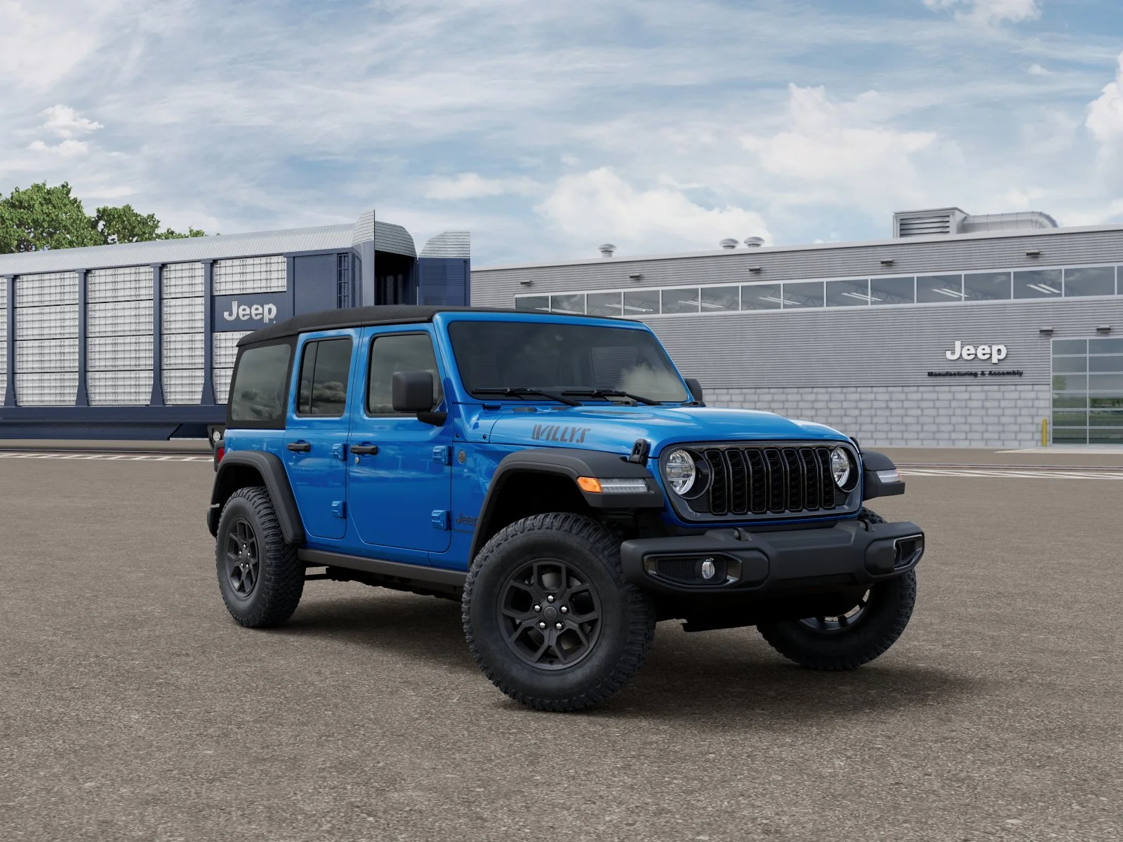 New 2027 Hydro Blue Pearlcoat Jeep Willys image 3