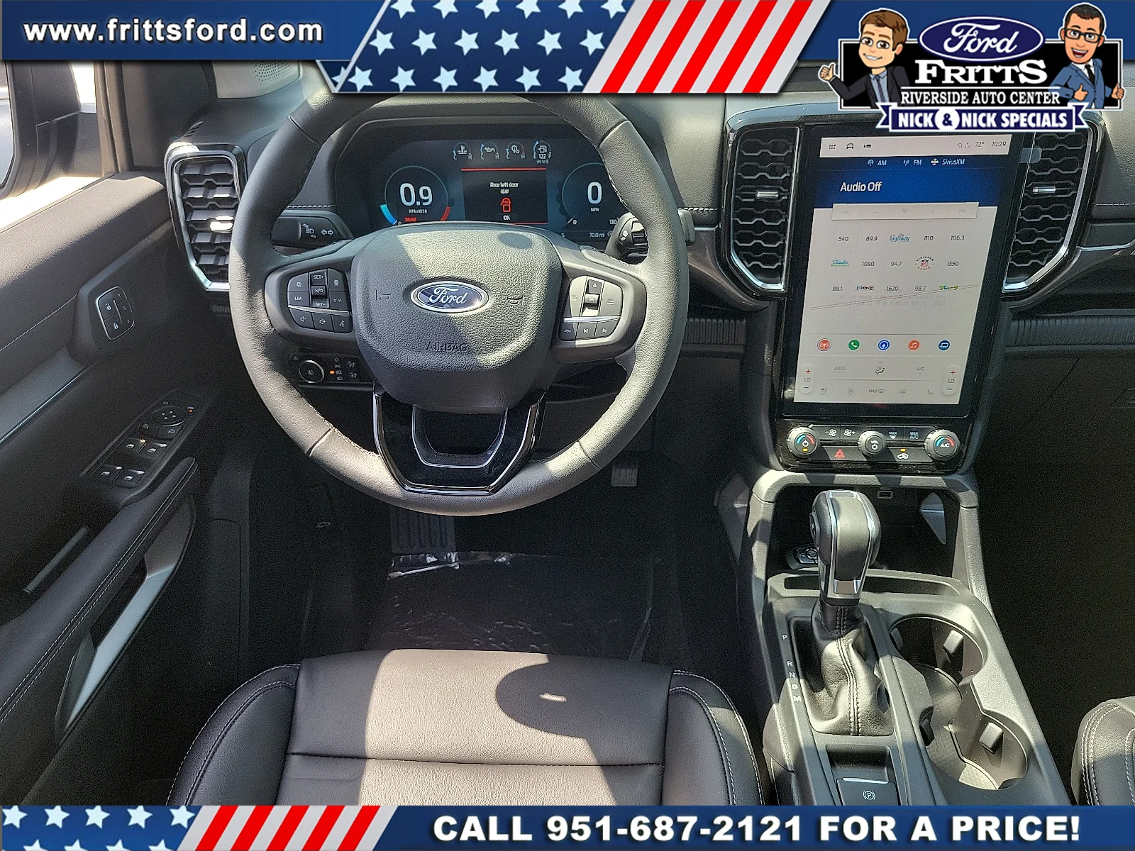 New 2025 Azure Gray Metallic Tri-coat Ford LARIAT® image 4