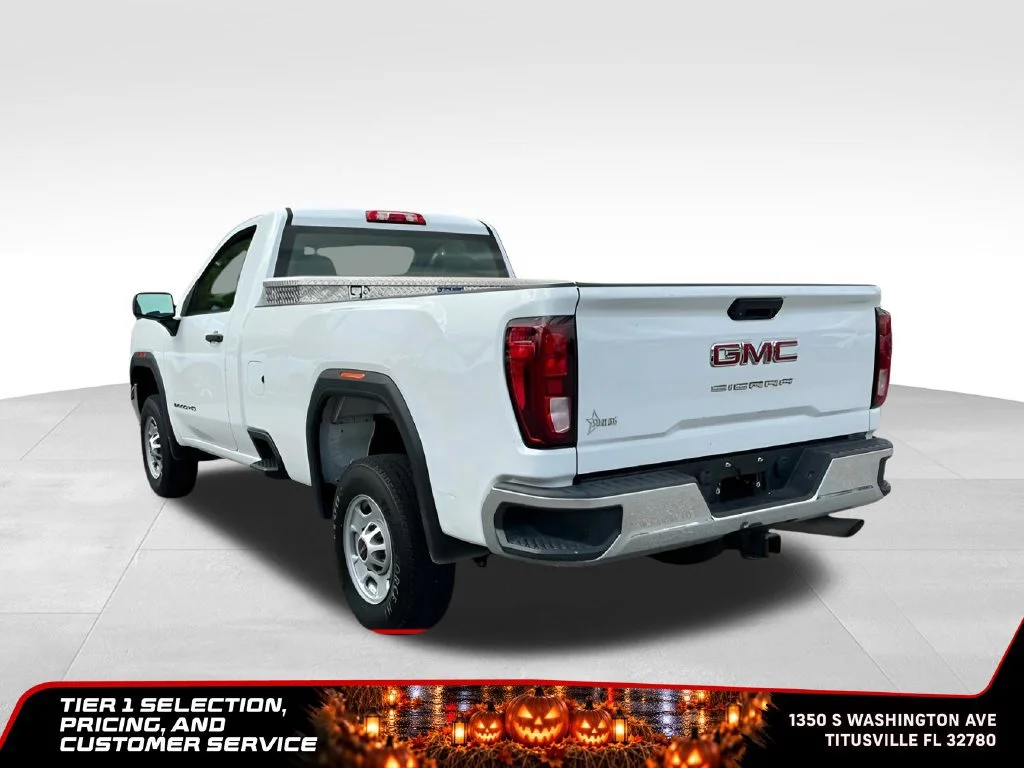 Certified Used 2021 SUMMIT WHITE GMC 2WD Regular Cab Long Bed image 4