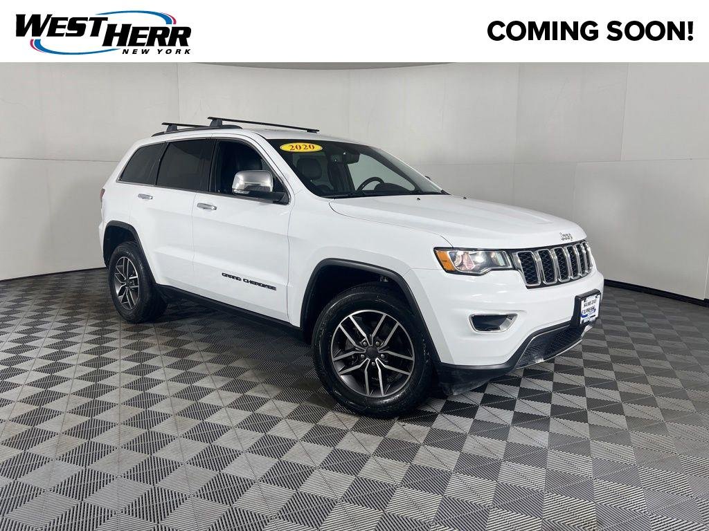 Used 2020 Bright White Clearcoat Jeep Limited image 1