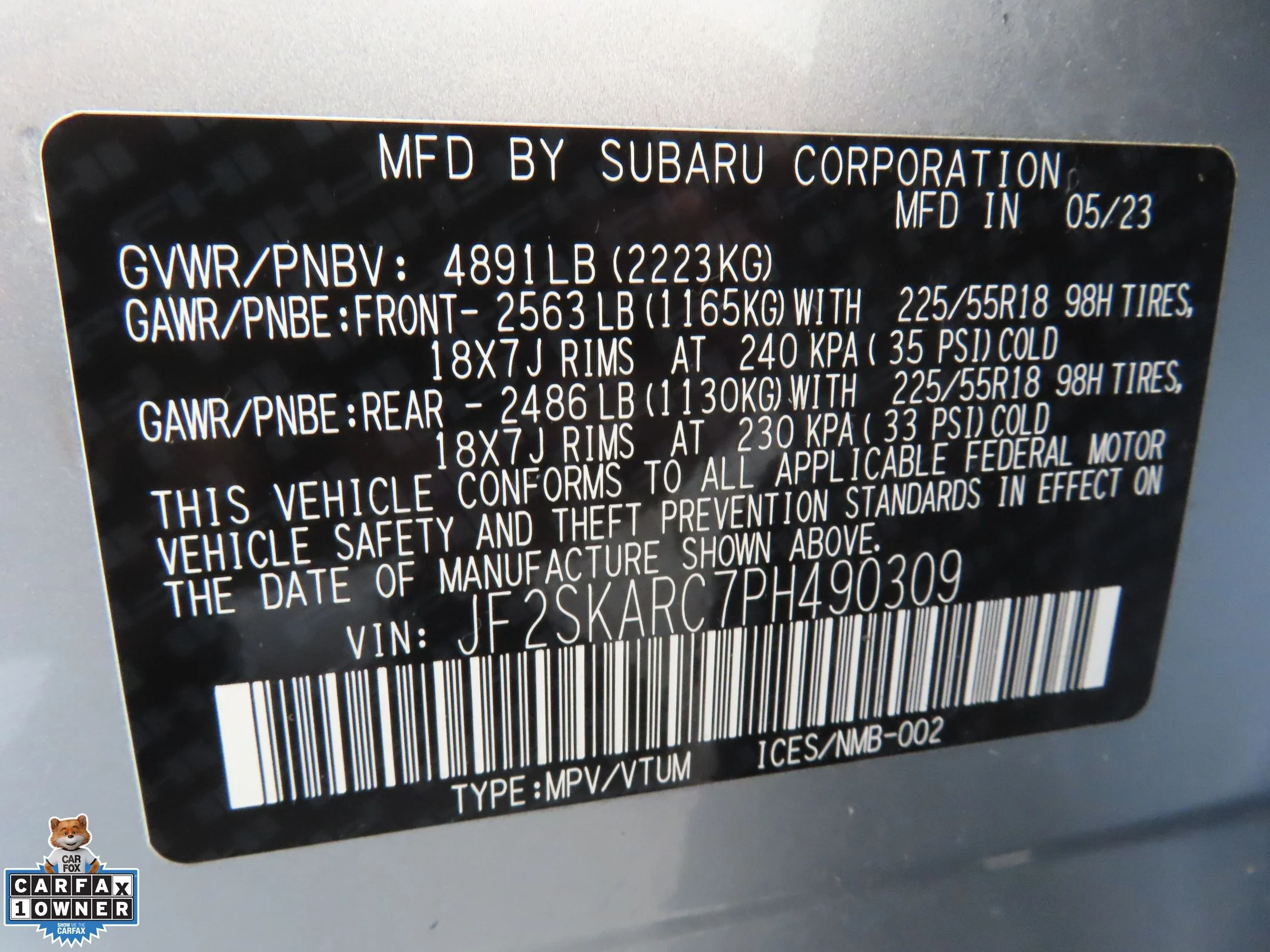 Used 2023 Silver Subaru Touring image 29