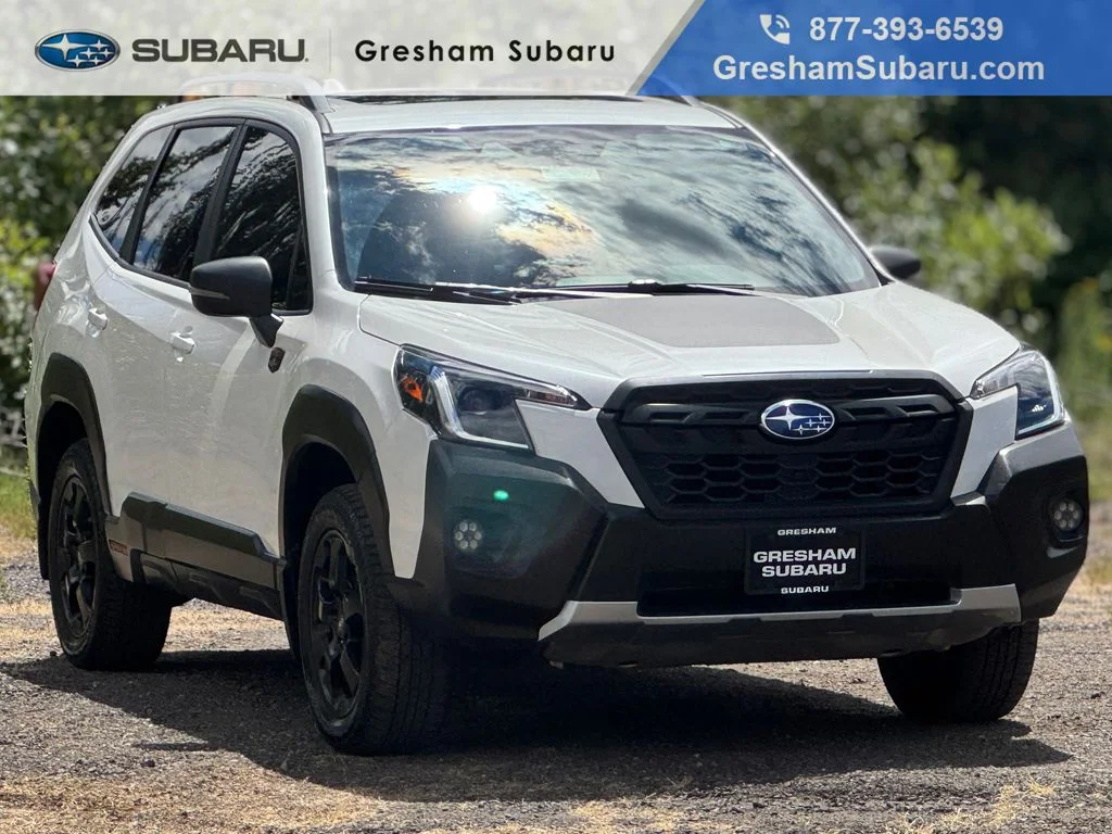 Used 2023 Crystal White Pearl Subaru Wilderness image 1