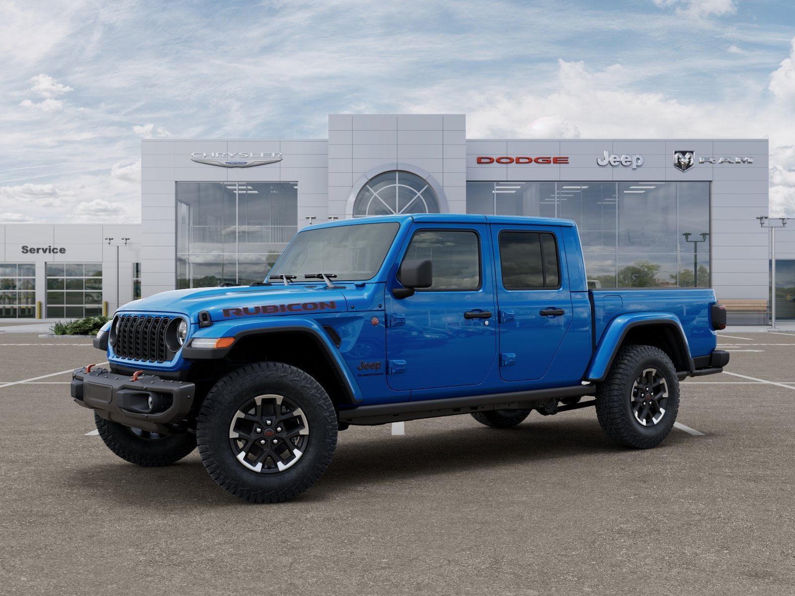 New 2026 Hydro Blue Pearl-Coat Exterior Paint Jeep Rubicon X image 41
