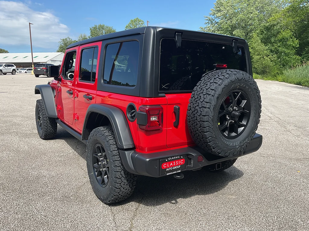 New 2026 Firecracker Red Clearcoat Jeep 4-Door Willys 4x4 image 5