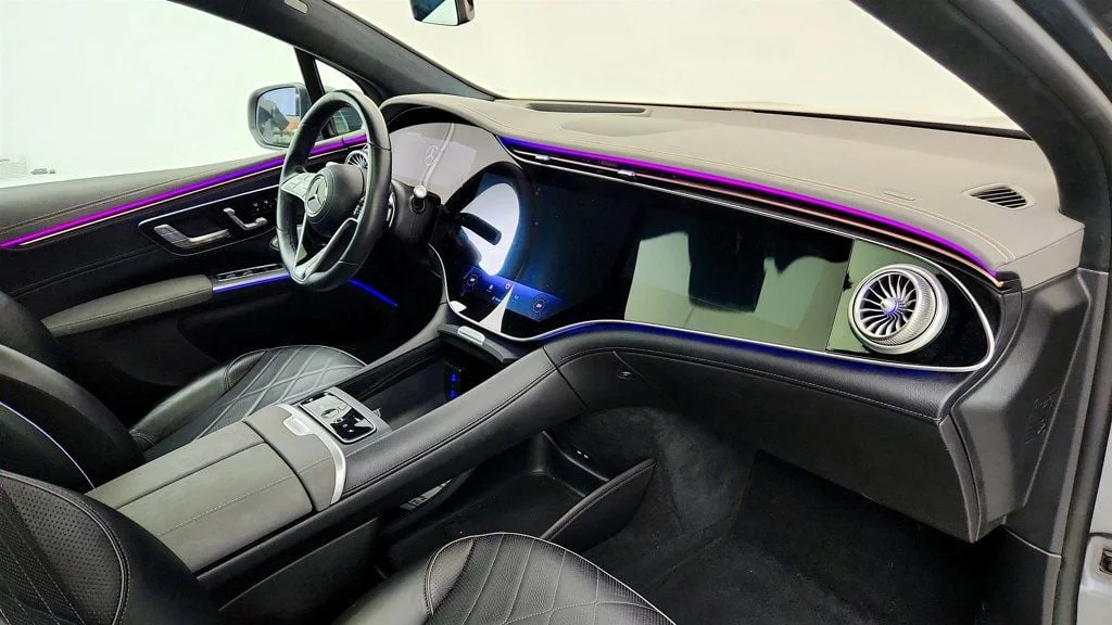 Used 2023 Selenite Grey Metallic Mercedes-Benz EQS 580 4MATIC® SUV, Exclusive w/ PRE-SAFE Rear Seat Package, HUD image 24