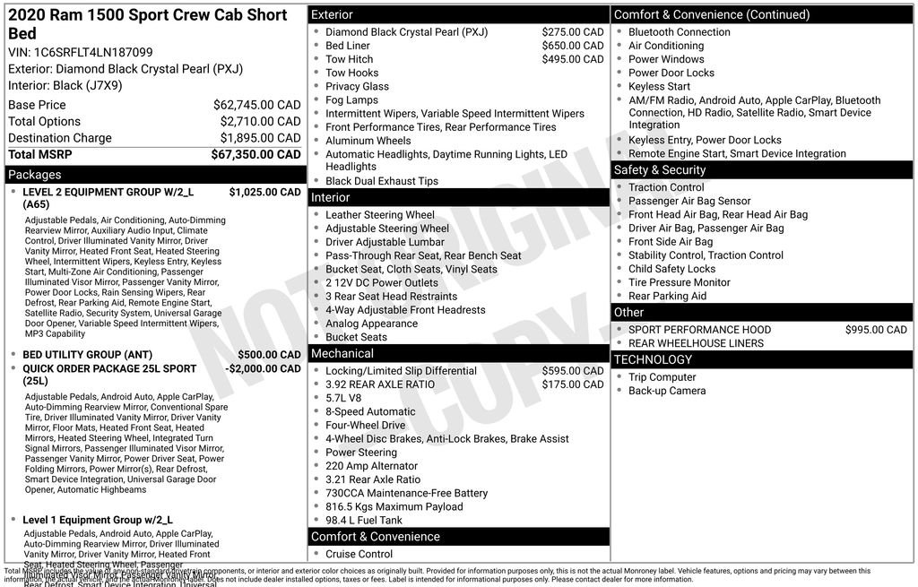 Used 2020 Black Ram Rebel image 2
