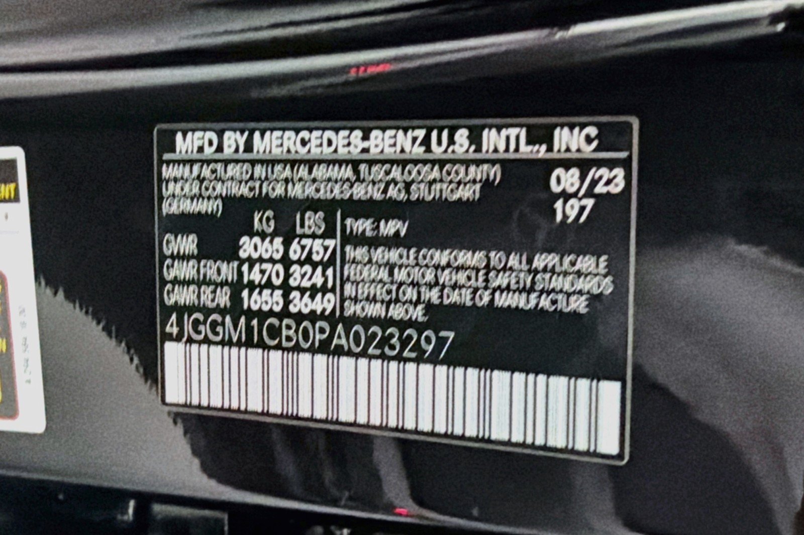 Certified Used 2023 Obsidian Black Metallic Mercedes-Benz EQE 350 image 24