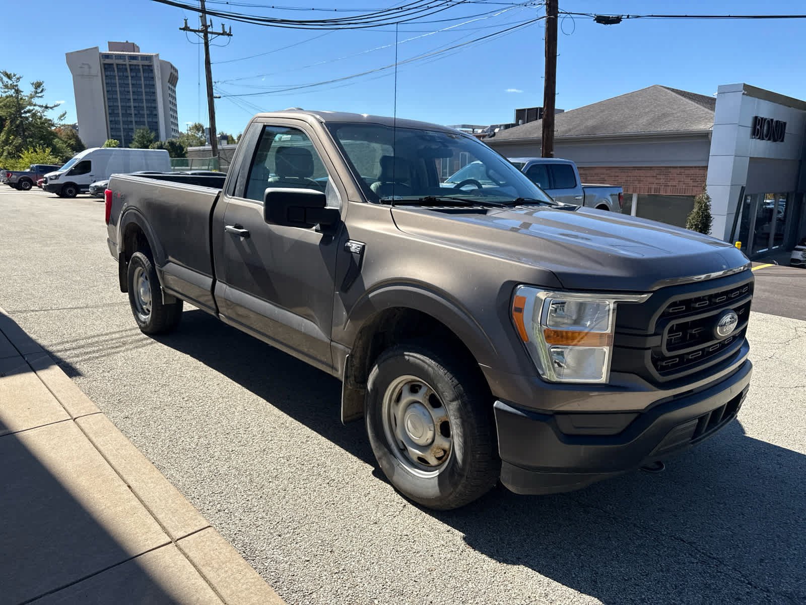 Used 2021 Stone Gray Ford XL 4WD Reg Cab 8 Box image 3