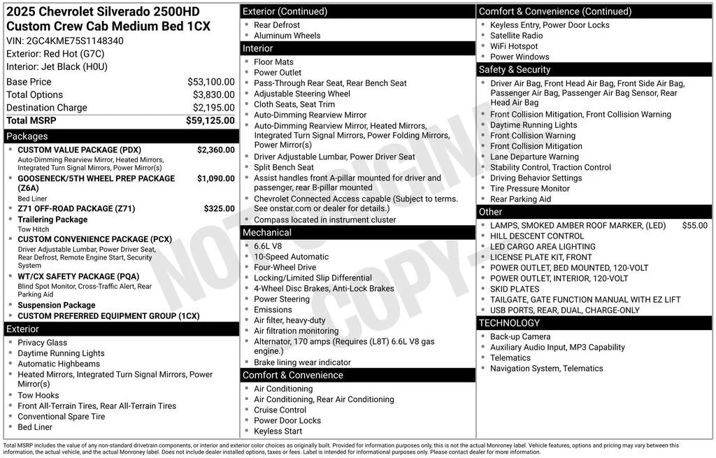 Used 2025 Red Hot Chevrolet Custom image 21