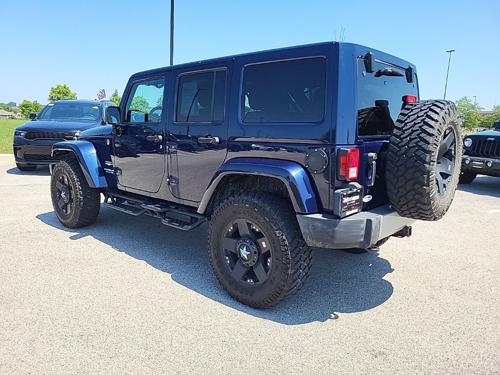 Used 2013 Blue Jeep Unlimited Sahara image 3