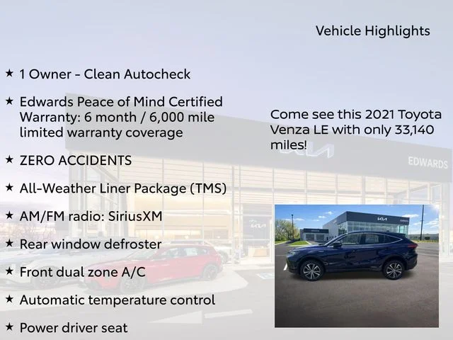 Used 2021 Blue Toyota LE image 11